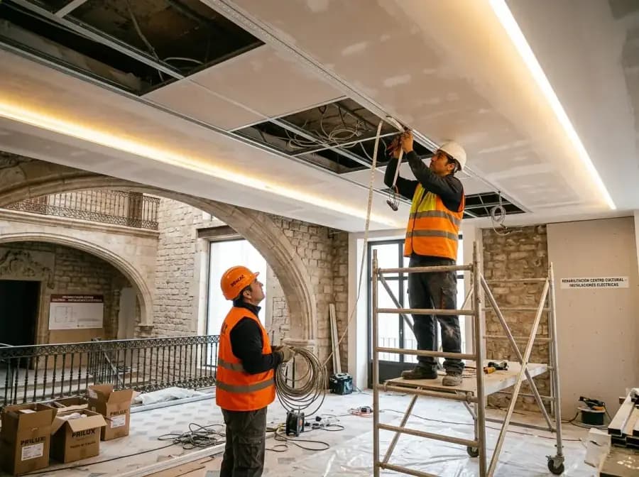 Luminarias LED instaladas en equipamiento público por TVME